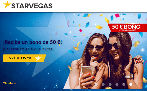 100% por primer depósito en Starvegas hasta por 200 euros